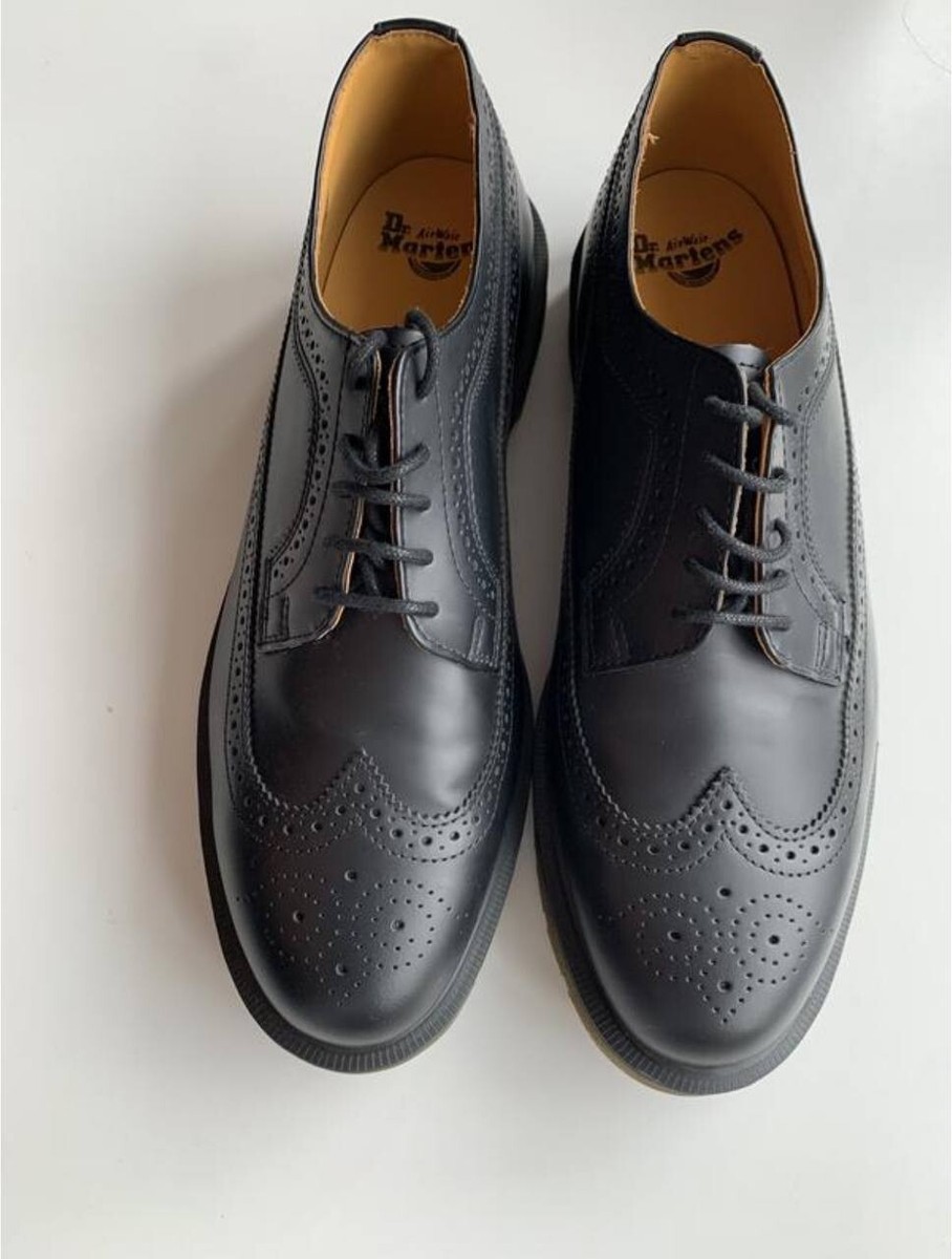 dr martens men black shoes oxford leather uk12 us13 eu47 | eBay