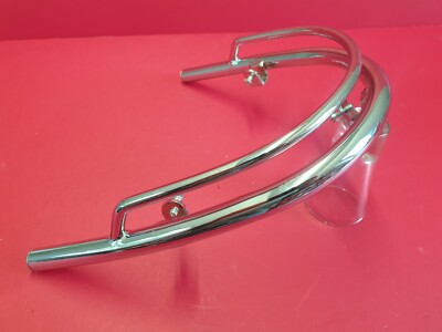 Vespa GTS 125 200 300 Neues Modell 2022/3 Cuppini Chrom Stoßstange vorne Verzierung.