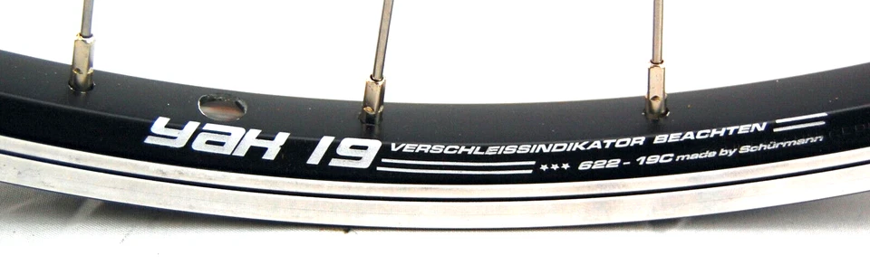 28 Zoll Vorderrad Laufrad Alu Hohlkammerfelge schwarz - Bild 3 von 3