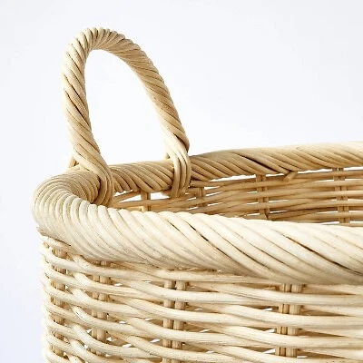 Medium Rattan Basket with Handles - Threshold Designed with Studio McGee