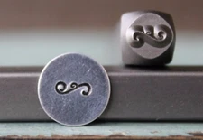 SUPPLY GUY 6mm Scroll Border Metal Punch Design Stamp SGCH-199