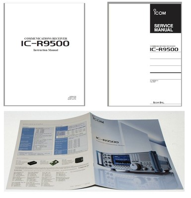 ICOM IC-R9500 R9500 326 PAGE HQ INSTRUCTION + SERVICE MANUAL + ORIGINAL ...