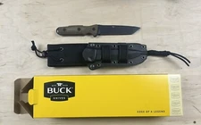 Buck Limited Factory Run 893 GCK - Green Micarta - Black Tanto Cerakote 5160