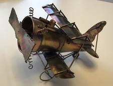Copper Vintage Musical Biplane 