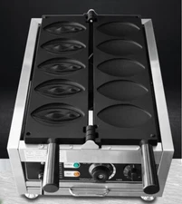 Kolice Commercial Strange Shape Waffle Maker Waffle Machine,5 grills