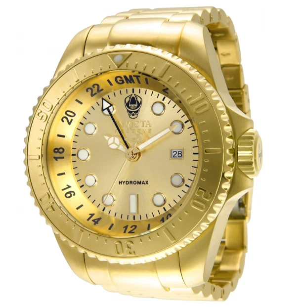 Reloj invicta dorado para hombre 52 mm RARO Hydromax RESERVA (LEER DESCRIPCIÓN) Foto 3 de 4