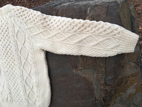 S Vintage JOHN MOLLOY DONEGAL IRELAND Aran Fisherman Sweater EXCELLENT Low Miles - Picture 9 of 9