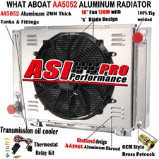 4 Row Radiator Shroud Fan For 1961-66 Ford Thunderbird T-Bird 6.4L 6.6L 7.0L