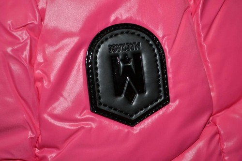 AUTHENTIC MACKAGE JESSE UNISEX Lustrous light down jacket 2-6 years BRIGHT PINK - Picture 6 of 9