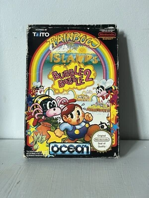 RAINBOW ISLANDS BUBBLE BOBBLE 2 NINTENDO NES GAME WITH BOX - Image 1 of 4