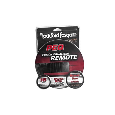 Rockford Fosgate PEQ Car Audio Amp Bass Level Knob Adjust Wired Remote Control