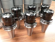 6pcs CAT40-ER32-2.76" COLLET CHUCKS balanced to G2.5/25000RPM  #B25-CAT40-ER32