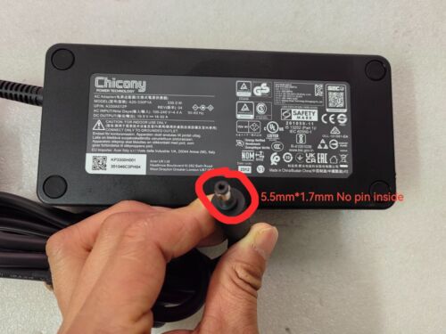Para Acer Predator helios 300 N20C11 Chicony 19.5V 16.92A A20-330P1A Original 330W - Imagen 2 de 6