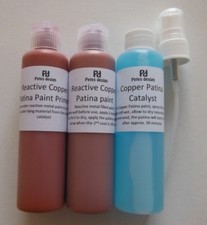 Reactive Copper Paint, Patina effect Paint for arts, crafts and decoration