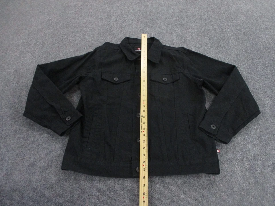 Southpole Jacket Adult L Black Denim Jean Trucker Streetwear Workwear Y2K Mens - Image 3 of 4