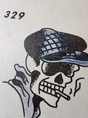 ORIGINAL Vintage Early Spaulding & Rogers Shop Used Tattoo Flash