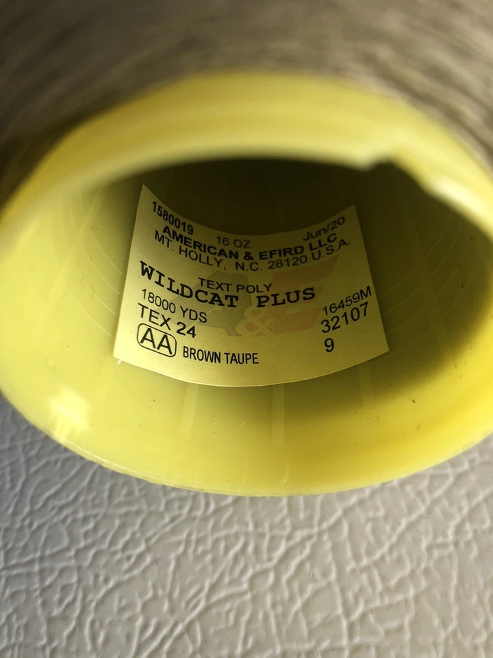 American & Efird 18000 And 6000 Yrd. Thread Spools Black/Taupe - Image 2 of 4