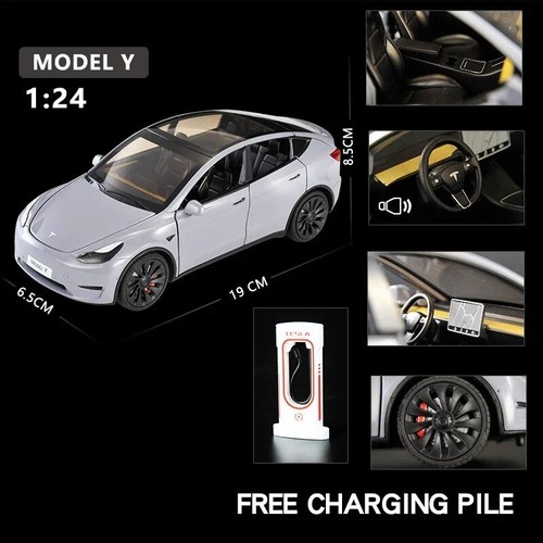 1:24 Tesla Model 3 Diecast Fahrzeug Modellauto Spielzeug für Autoliebhaber Sammlung - Bild 8 von 26