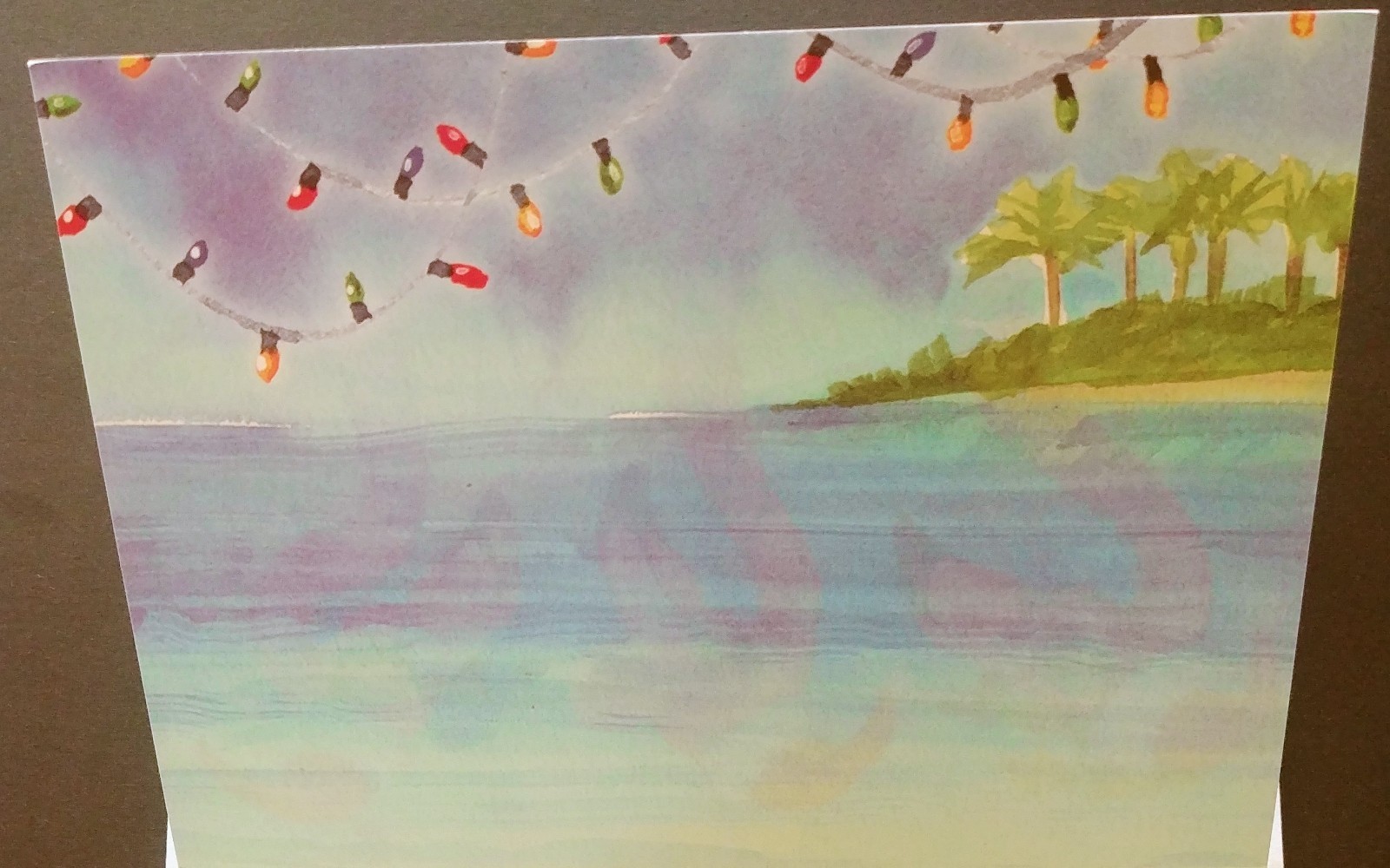 "Flamingo-Rolling", (3) Leanin Tree Christmas, New Yr Cards, New & (3) Envelopes