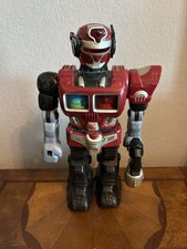 HAP-P-KID Robot 15 Inch Makes Sounds Lights Up Moves Missing One Weapon