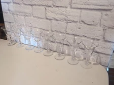 8 Imperial Candlewick 7 3/8" Water Goblet Bead Stem Water Goblets #3400