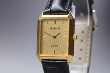 [Near MINT] Vintage RADO 133.5288.2 Gold Tank...