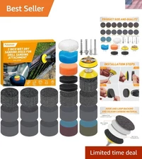 Sandpaper Discs Kit 331 Pcs Wet Dry Grit 60 10000 for Drill Sander Accessories