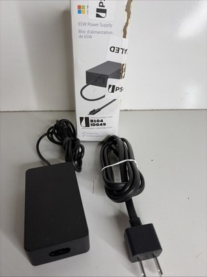 Microsoft Surface for Surface Pro and Surface Laptop 65W Power Supply - Black
