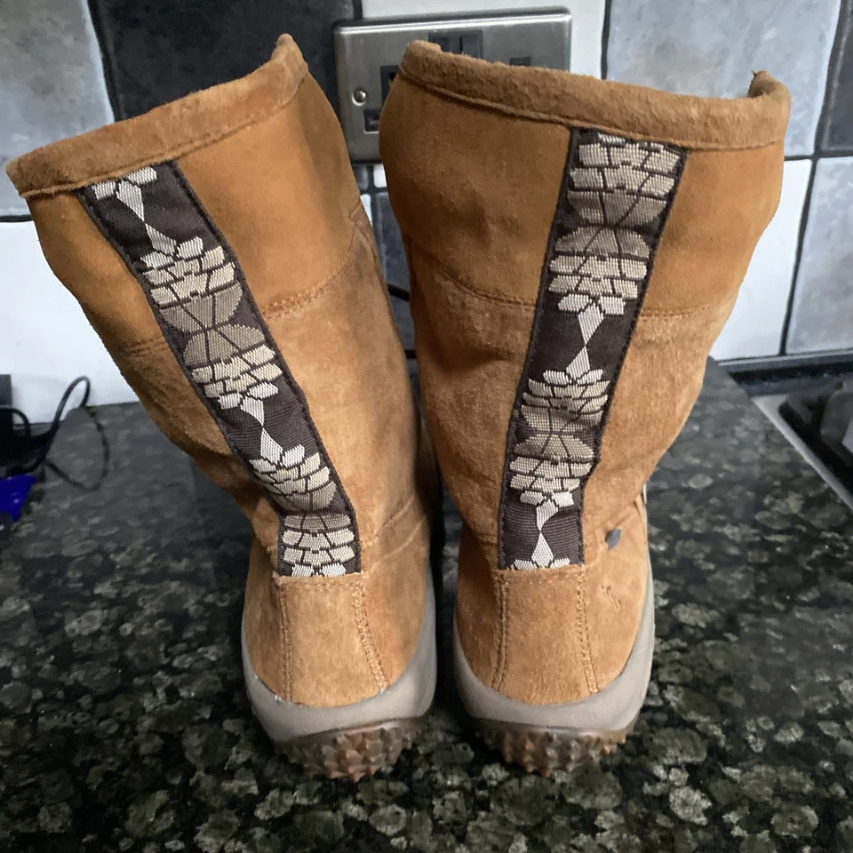 Ladies Cushe  Brown Suede Faux Fur Lined Boots Size UK 6 EU 39 - Image 3 of 4