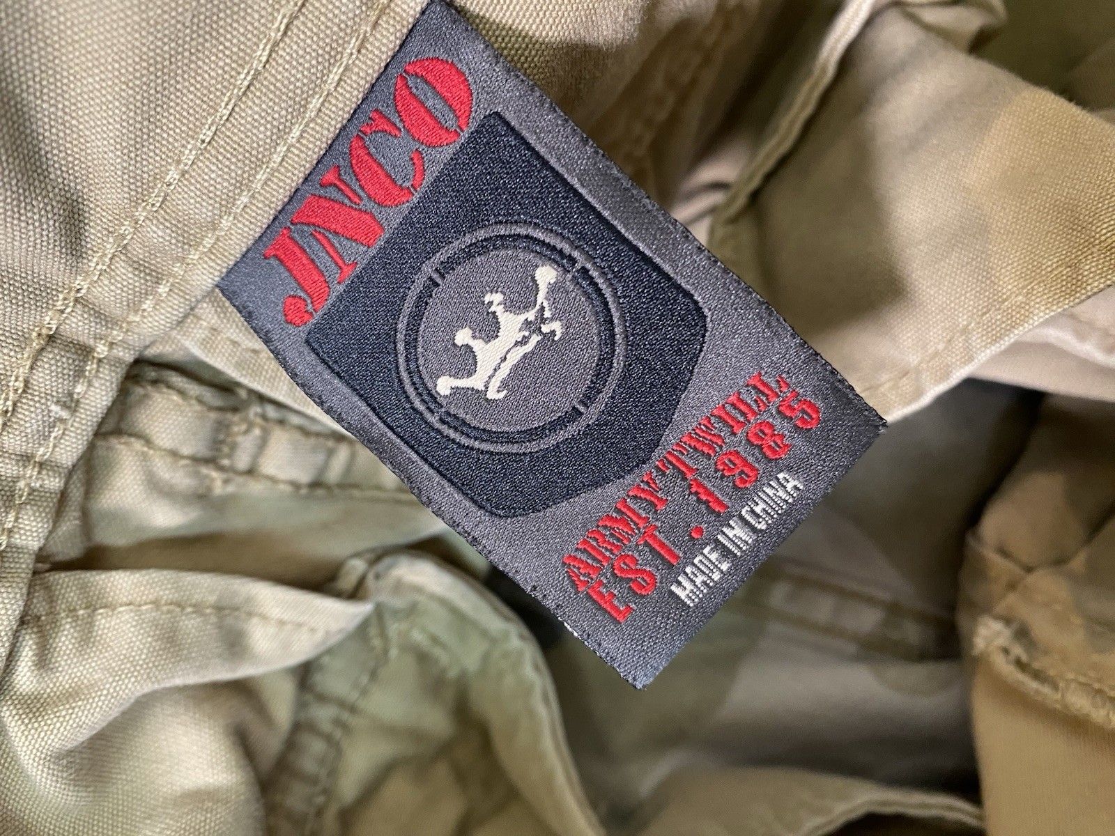 VTG JNCO Army Twill Pants Extremes Cargo Zombie Skater Sz 16 Fits 26.5”