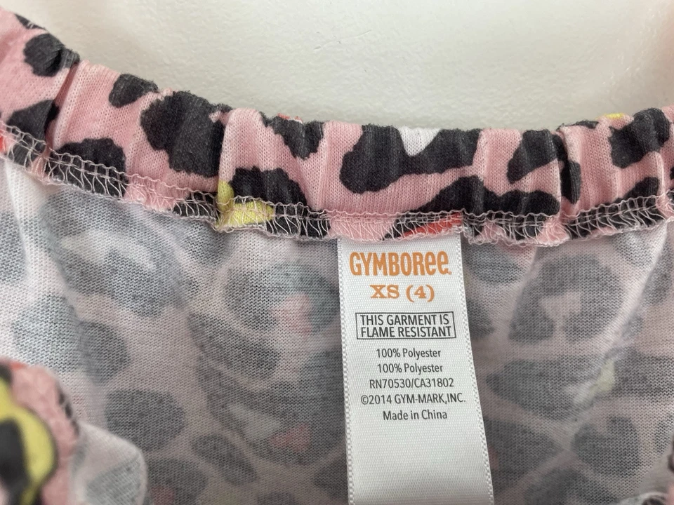 Camisón Gymboree Niños Niñas Estampado Leopardo Poliéster Sin Mangas Rosa XS 4 Foto 2 de 4