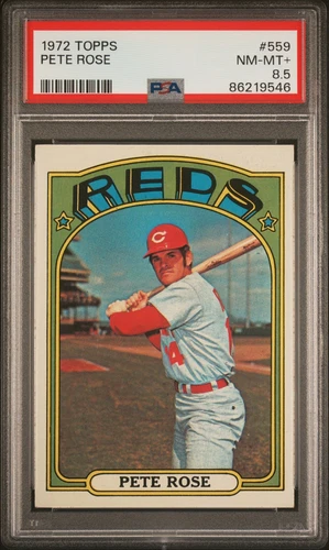Pete Rose - 1972 Topps PSA 8.5