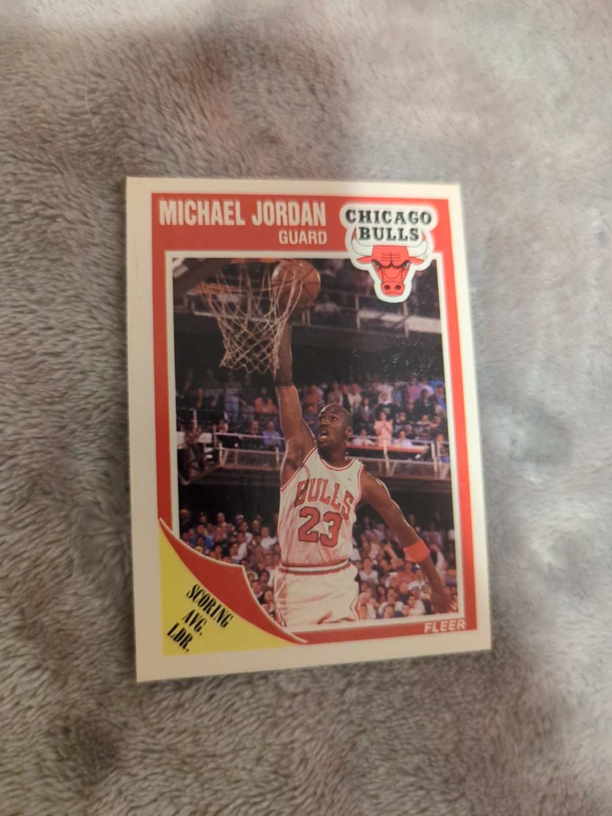 1989-90 Fleer #21 Michael Jordan  Chicago Bulls Basketball Card Excellent Fast