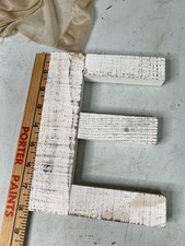Artminds Wooden Letter E Hanging Wall Decor Rustic Farmhouse 8" Crafting Supply