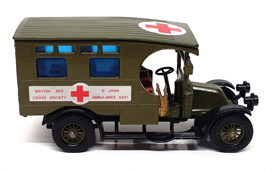 Литая модель скорой помощи Renault Y-25 - 1910 Matchbox Appx длиной 10 см - зеленая - Изображение 3 из 4