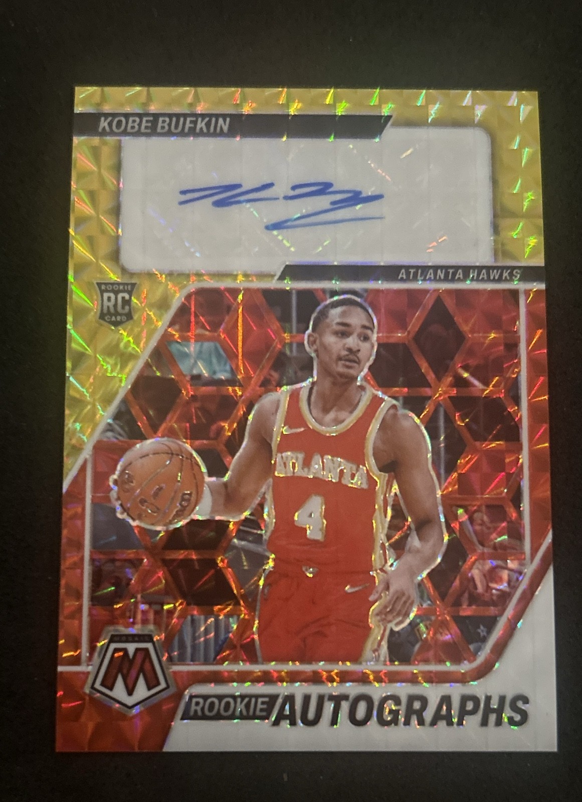 2023-24 Panini Mosaic - Rookie Autographs Mosaic Kobe Bufkin #RA-BUF (AU, RC)