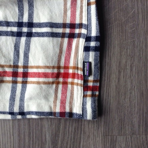 Patagonia Organic Cotton Fjord Flannel Shirt Men XL Plaid Button Up Long Sleeve - Picture 3 of 5