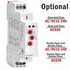 AC/DC12V-240V A220V 16A On Delay Off Delay Timer Relay Time Delay Relay Din Rail