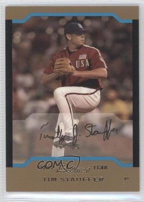 2004 Bowman Draft Gold Tim Stauffer #BDP160 Rookie RC 0a1