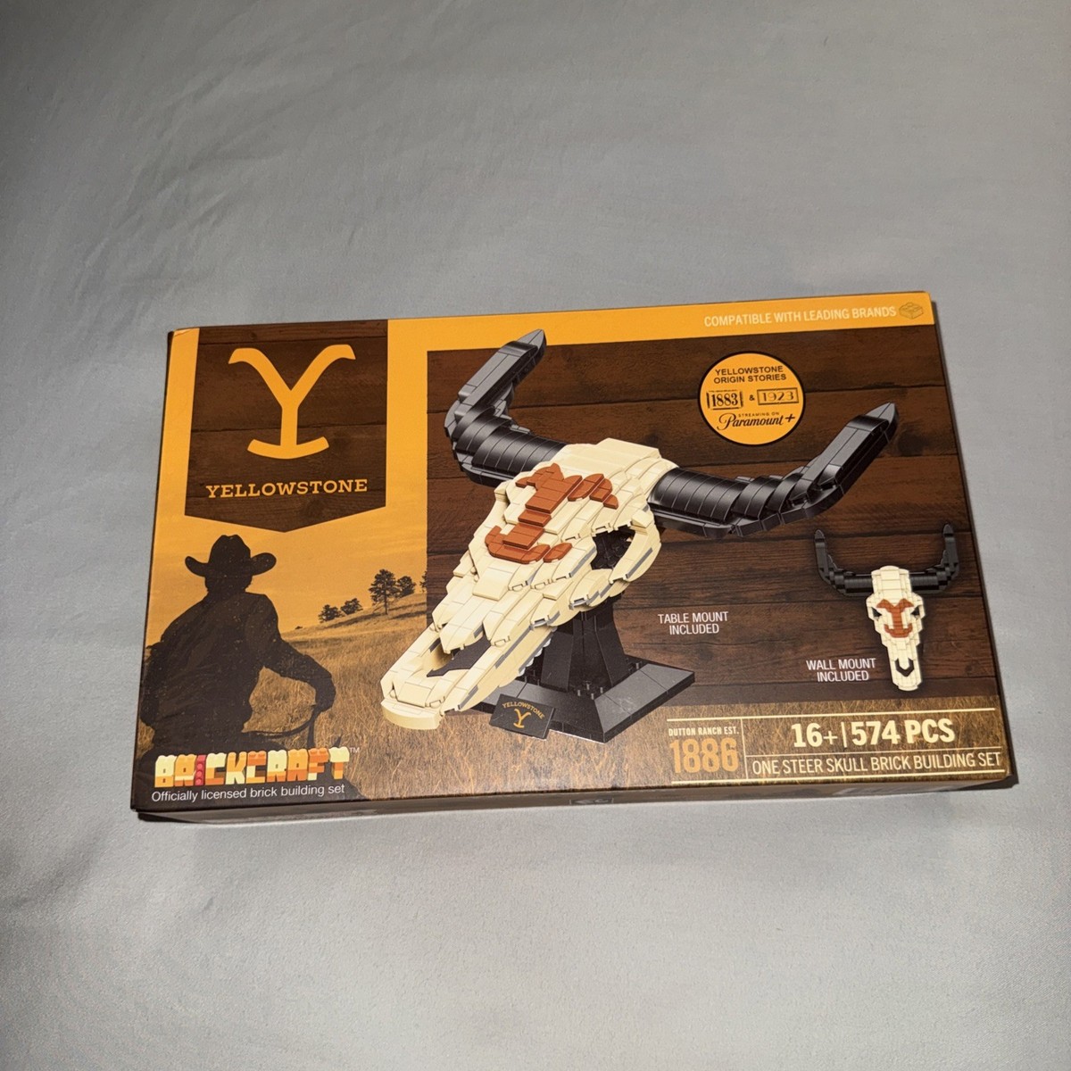 Yellowstone One Steer Skull 574 Pieces Brick Set Brickcraft 2023