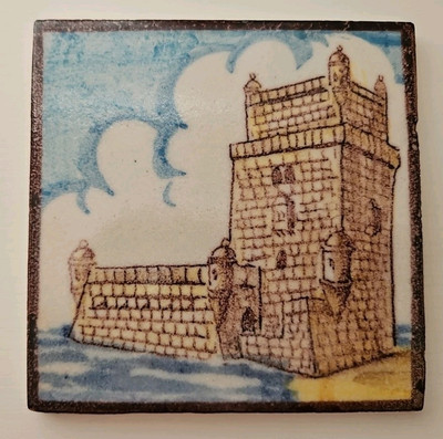 Sant Anna Lisboa Handpainted Tile Castle