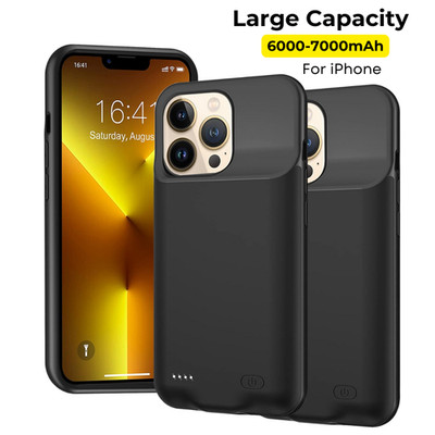 For iPhone 16 15 14 13 12 11 Pro Max Battery Charger Power Bank Charging Case