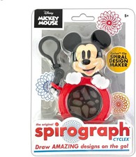 Spirograph Cyclex Clip Disney Mickey Mouse Rotating Stencil Wheel Travel Set