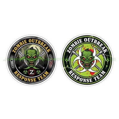 Zombie Outbreak Response Team Vinyl Decal Sticker 2 Pack D