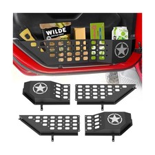 Metal Front Door Storage Box Pockets Fit for Jeep Wrangler,Door Side Insert O...