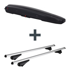 Dachbox G3 Arjes 280 + Dachträger Menabo Tiger für Opel Insignia Kombi G09 Top