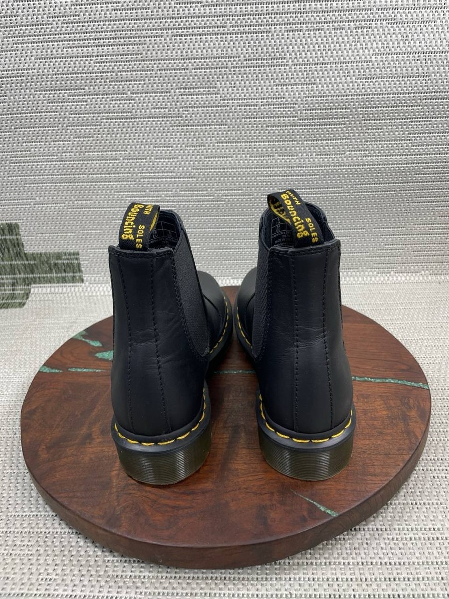 Dr Martens Chelsea Boots Mens Size 8 Us 2976 Black Smooth Leather