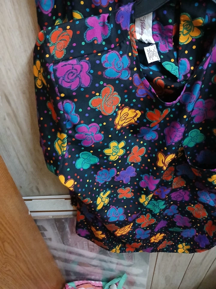 Conjunto Falda Mujer Worthington De Colección Talla 20M Floral Multicolor Brillante Profesora Foto 2 de 4