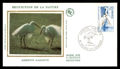 Mayfairstamps France FDC 1975 Aigrette Garzette Birds First Day Cover aaw_54783