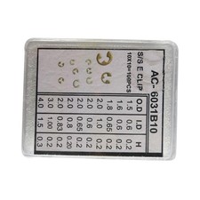 90PCS of 9 Sizes Chronograph Watch Pusher Button C-clip E Clip Circlip Ring